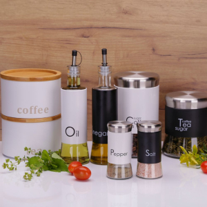 Pojemnik szklany GRENO 1000ml, biały